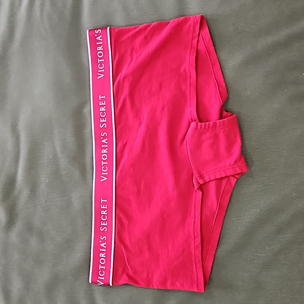 Victoria's Secret Logo Cotton Shortie Panty Small